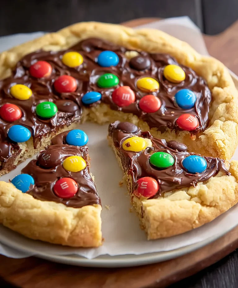 M&M Cookie Pizza Recipe-Fun Family Dessert