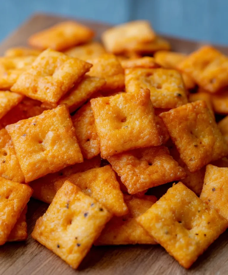 Homemade Cheddar Cheese Crackers- Cheez Its