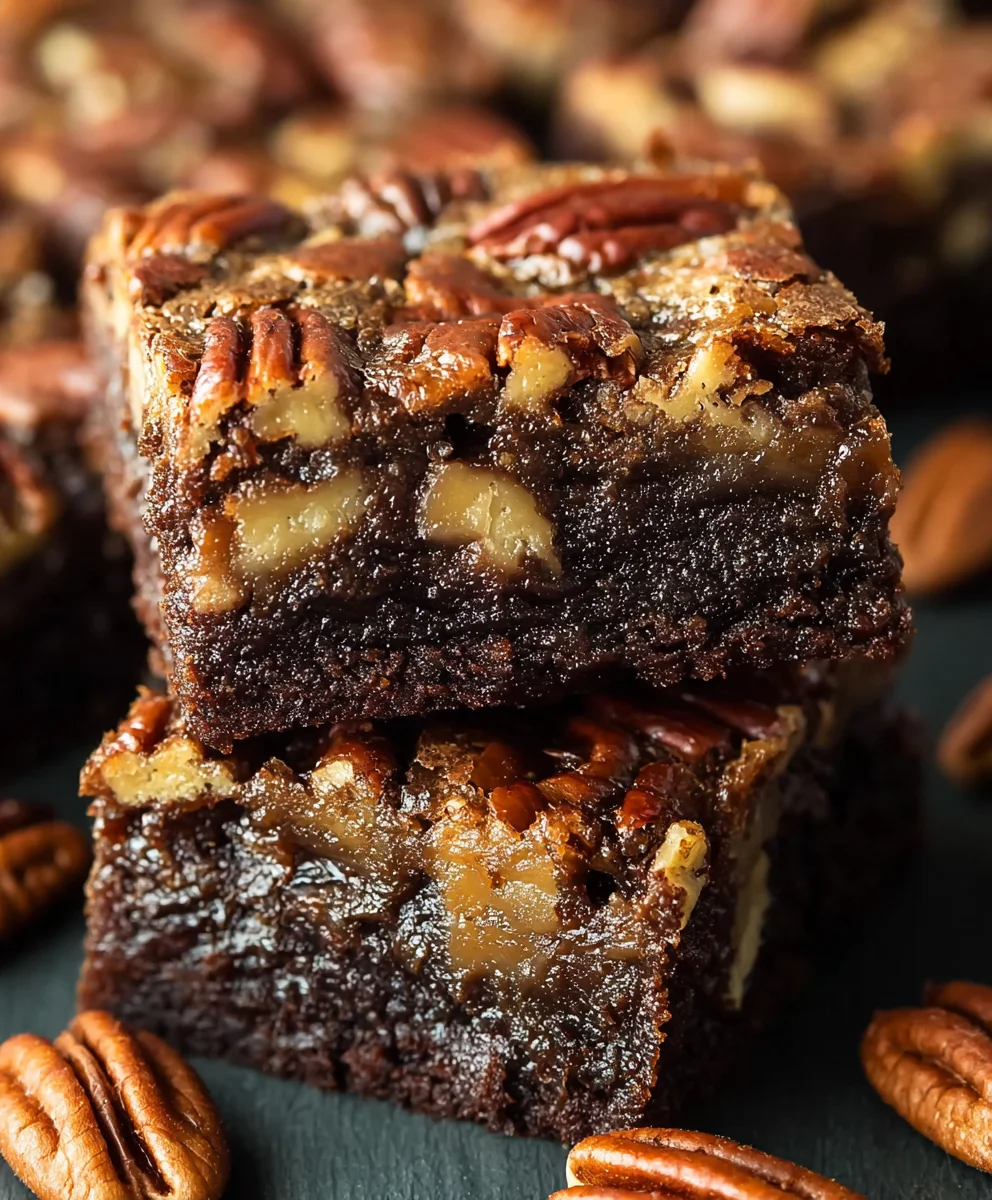 Decadent Pecan Pie Brownies-Rich Chocolate Fusion