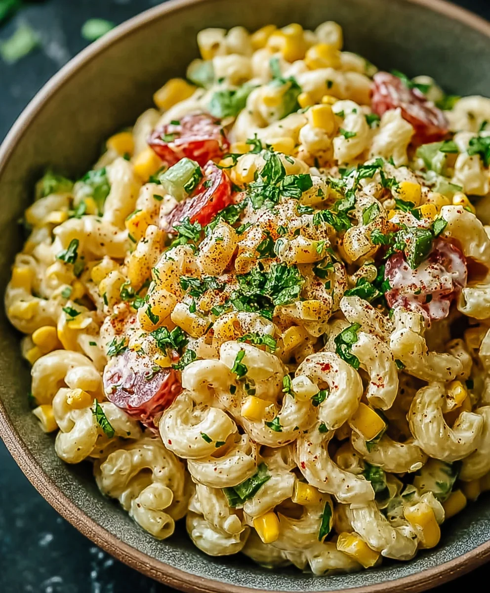 Mexican Street Corn Pasta Salad Recipe - Must Try