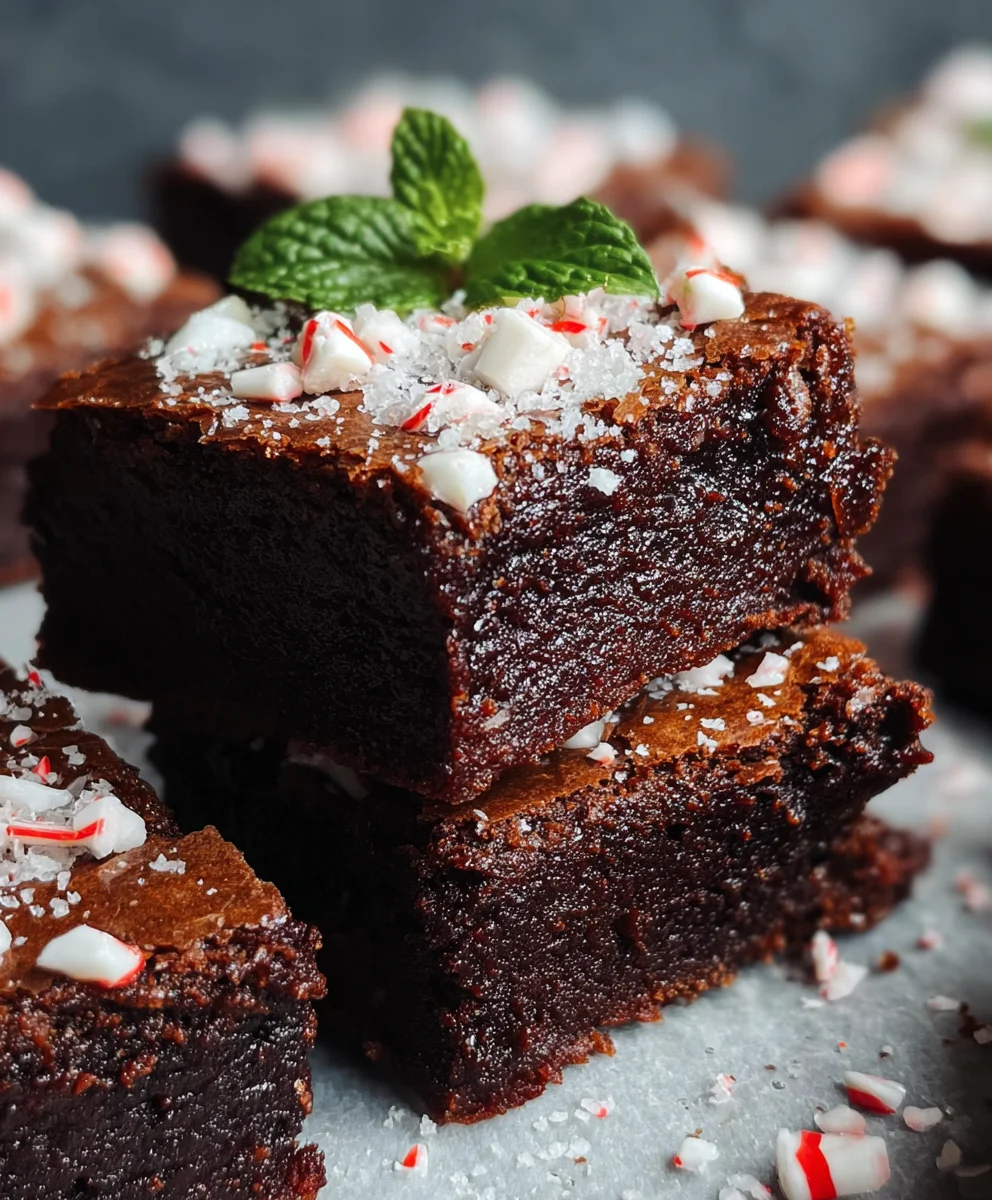 Peppermint Brownies-Cool Minty Chocolate Indulgence
