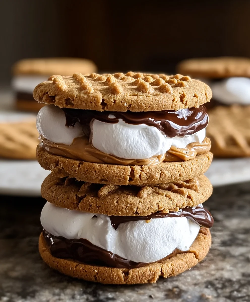 Peanut Butter S-mores Cookie Sandwich Deliciousness