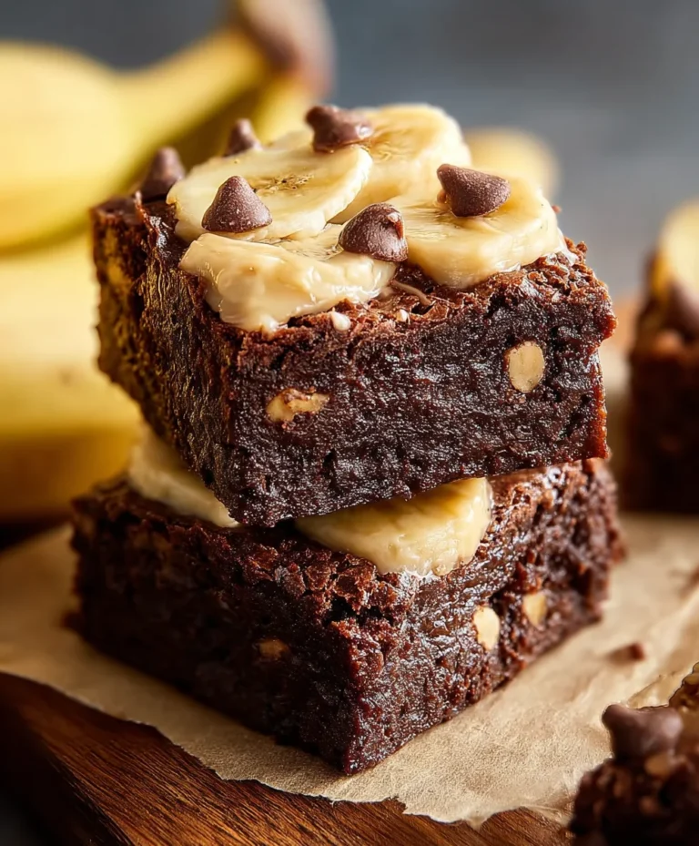 Delicious Banana Brownies – Easy Fudgy Treat
