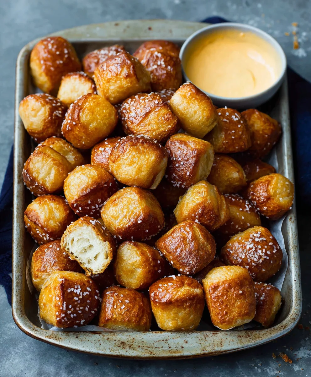 Easy Homemade Soft Pretzel Bites Recipe