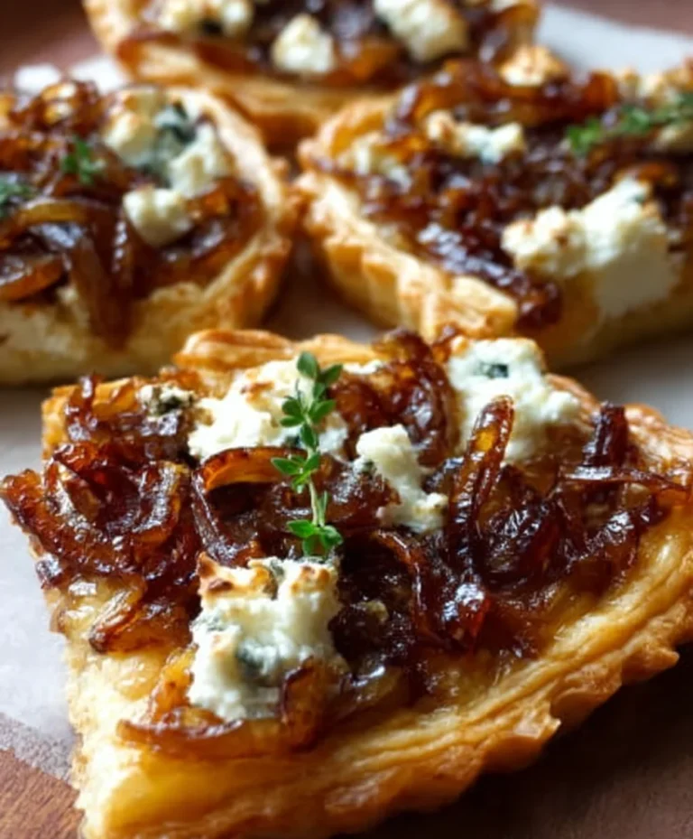 Caramelized Onion Goat Cheese Tarts Easy Recipe