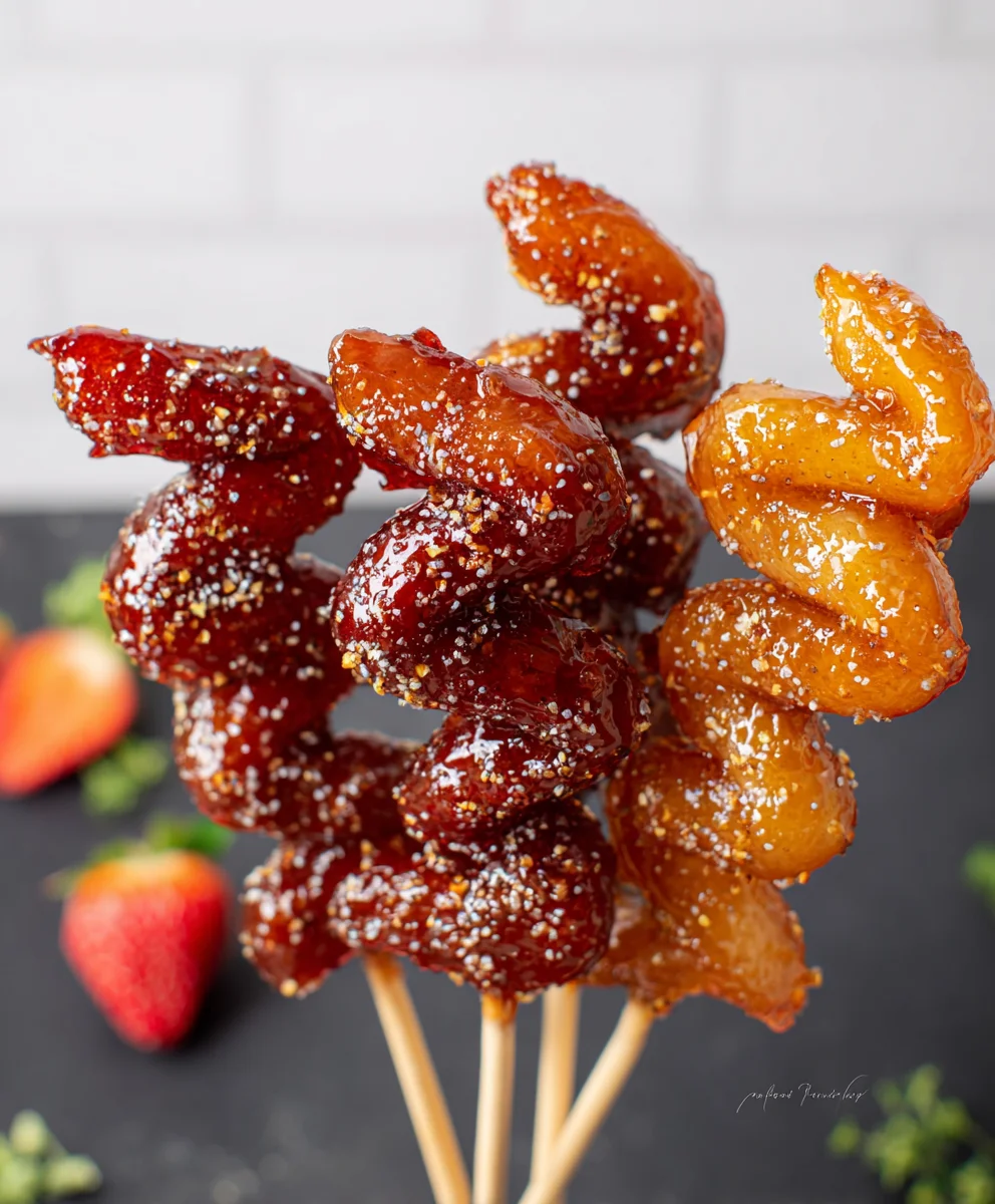 Easy Tanghulu Recipe - Sweet Fruit Candy Skewers