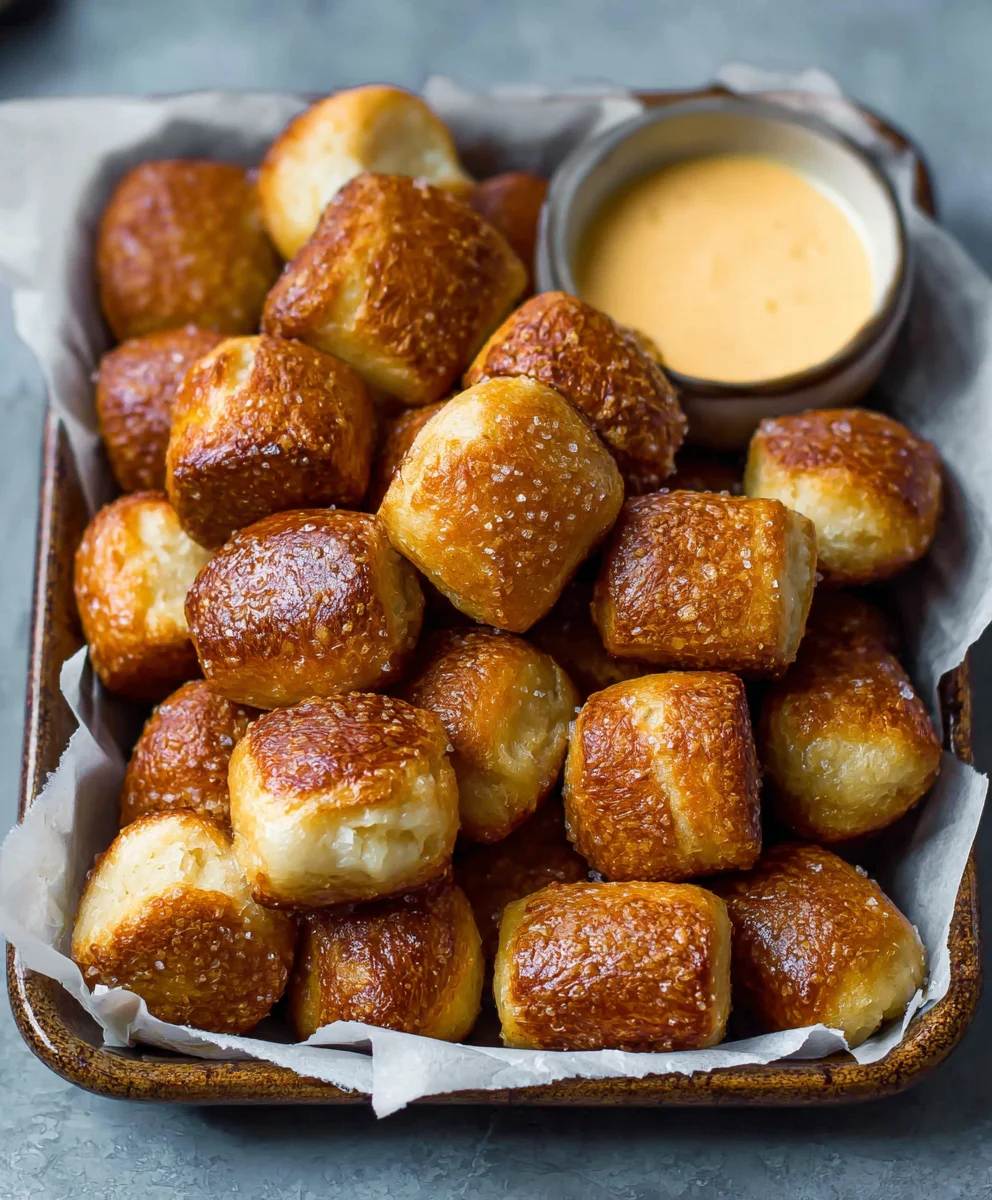 Easy Homemade Soft Pretzel Bites Recipe