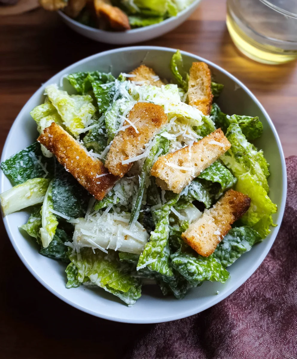 Easy Vegetarian Caesar Salad Recipe - Quick & Delicious