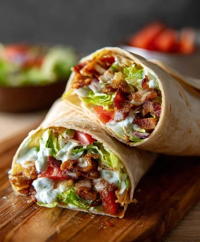 Crispy Chicken Beef Beef Bacon Ranch Wrap