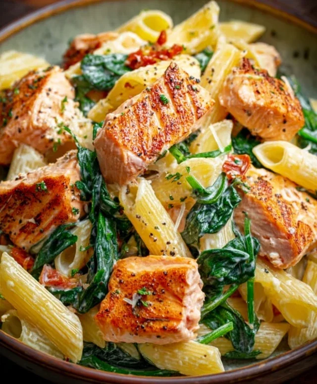 Salmon Spinach Pasta Dish: A Delicious and Nutritious Recipe to Try Today