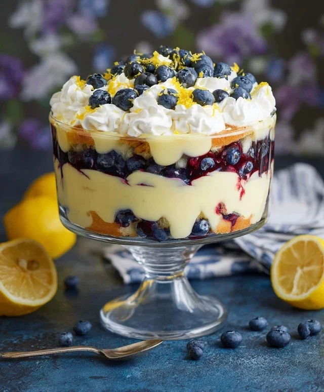 Easy Lemon Blueberry Trifle Recipe