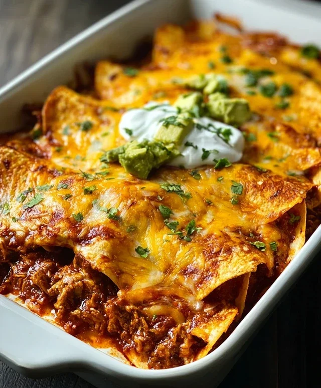 Tortilla Chip Enchiladas