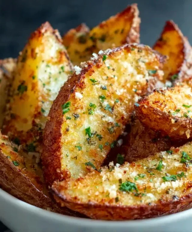 Baked Garlic Parmesan Potato Wedges