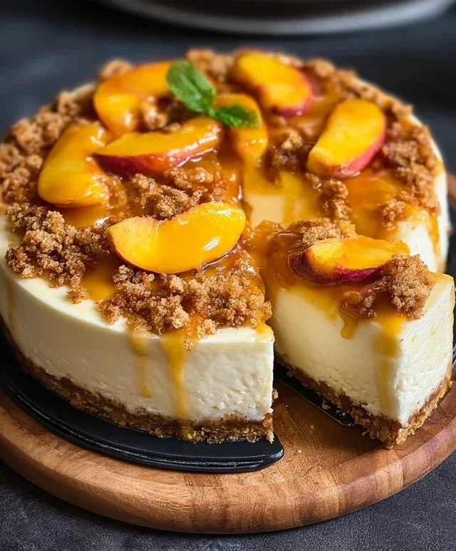 Peach Cobbler Cheesecake Recipe
