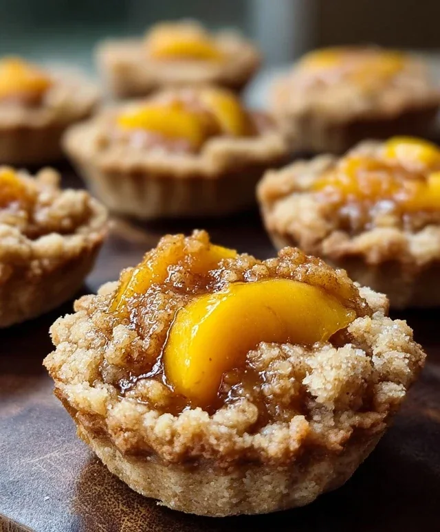 Peach Cobbler Cookie Cups