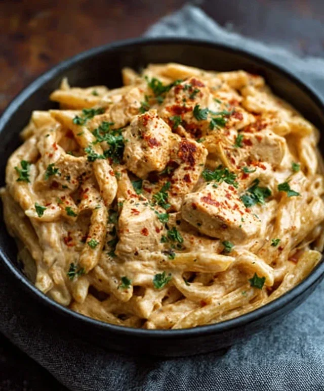 Crock Pot Creamy Cajun Chicken Pasta