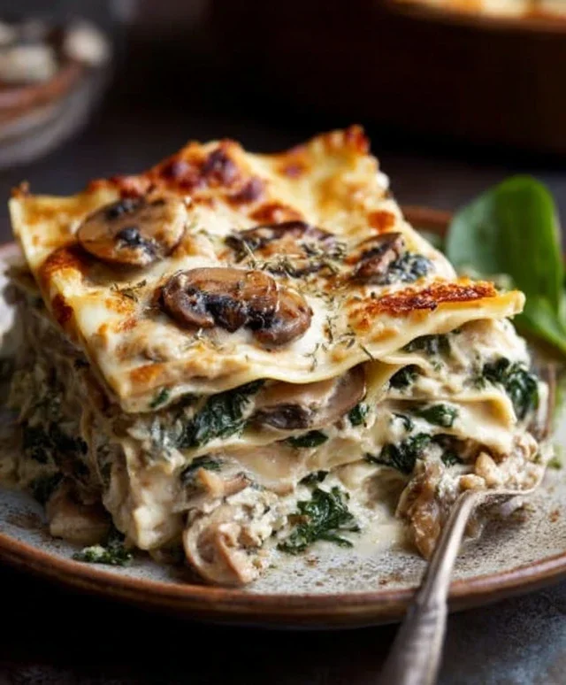 Mushroom And Spinach Lasagna Recipe