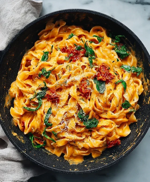 Vegan Creamy Sun Dried Tomato Pasta Recipe