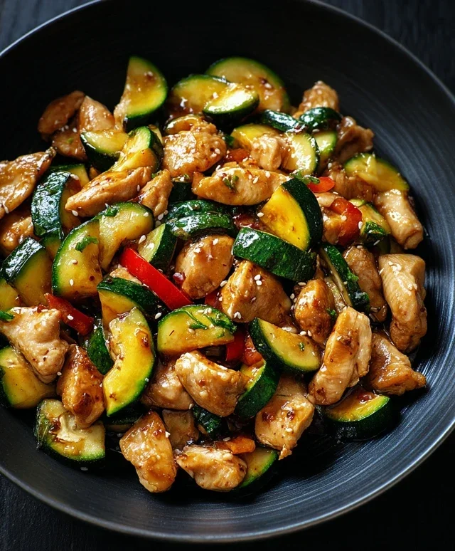 Chicken Zucchini Stir Fry