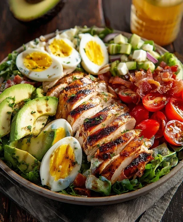 Pnon-non-non-alcoholic alternativeic non-alcoholic aleo Grilled Chicken Cobb Salad