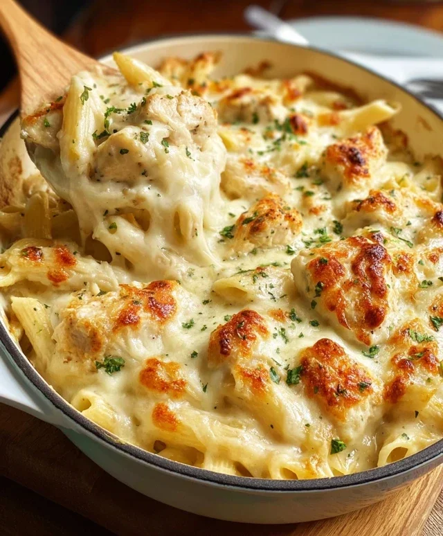 Chicken Alfredo Bake