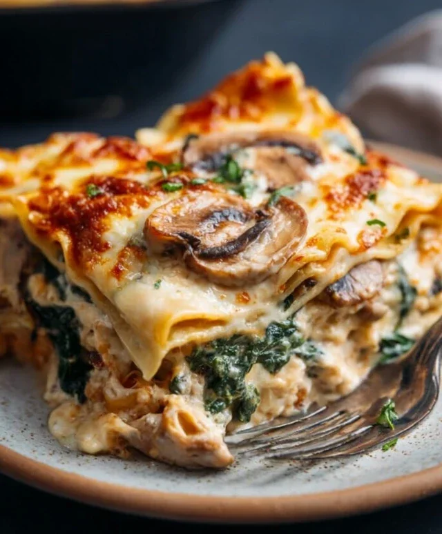 Mushroom And Spinach Lasagna Recipe