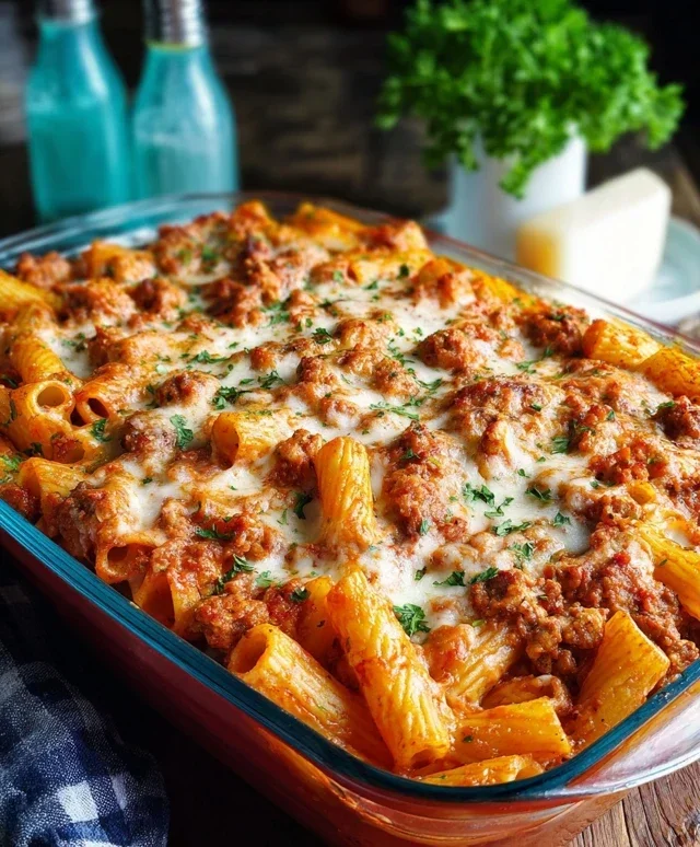 Baked Rigatoni with Sausage