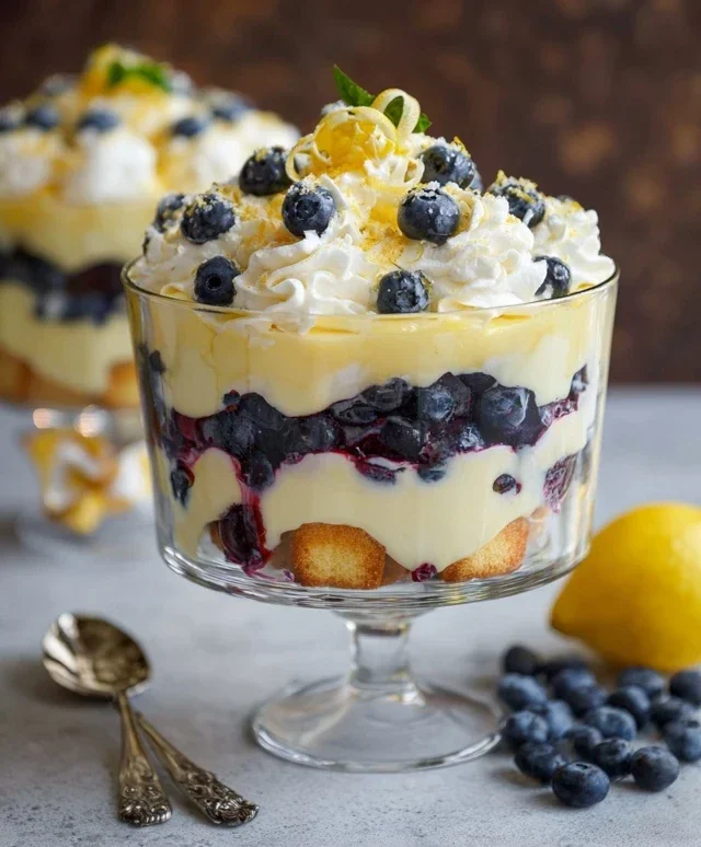 Easy Lemon Blueberry Trifle Recipe