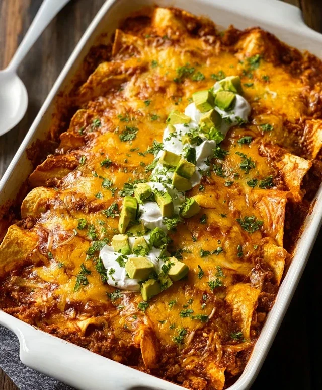 Tortilla Chip Enchiladas