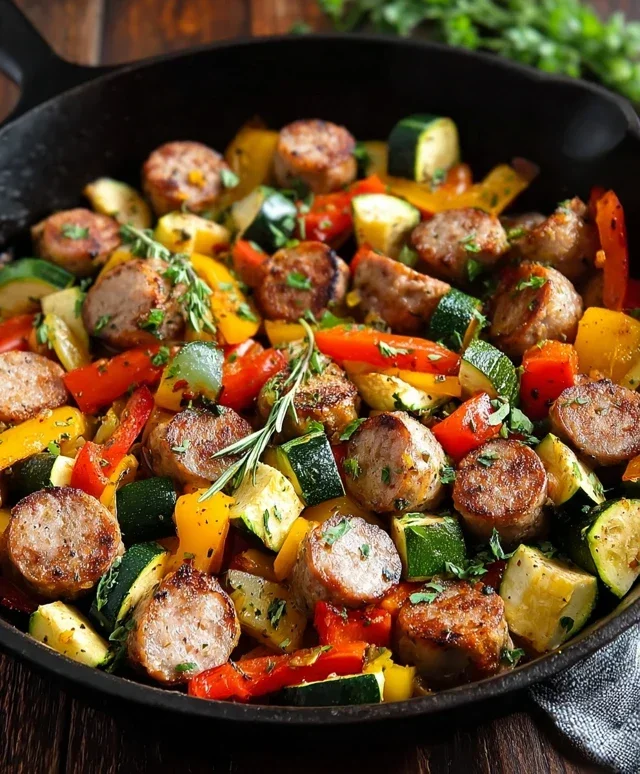 Sausage and Veggies Skillet