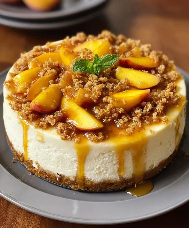 Peach Cobbler Cheesecake Recipe