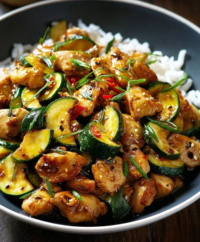 Chicken Zucchini Stir Fry
