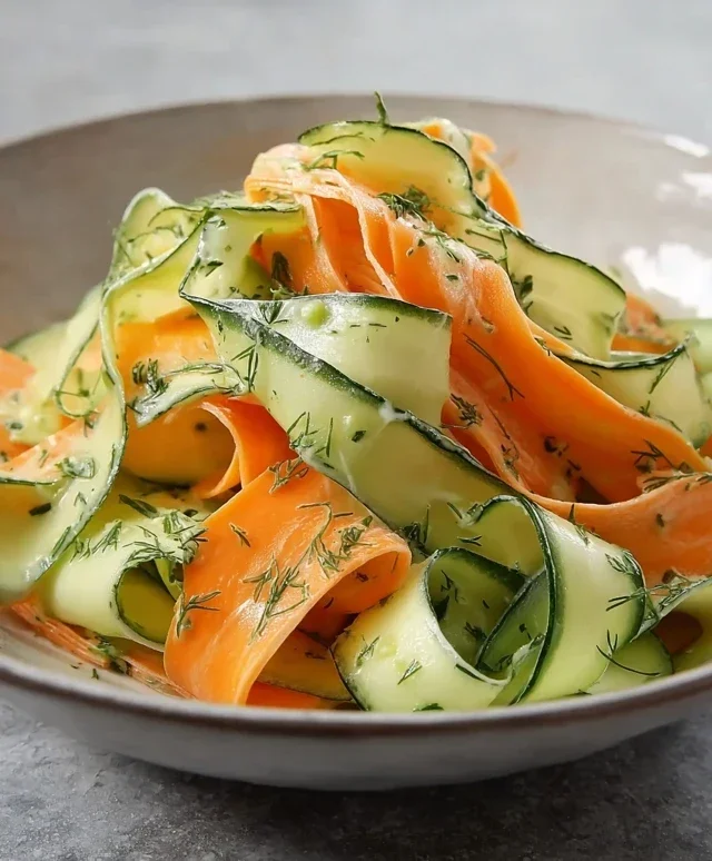Carrot and Cucumber Ribbon Salad