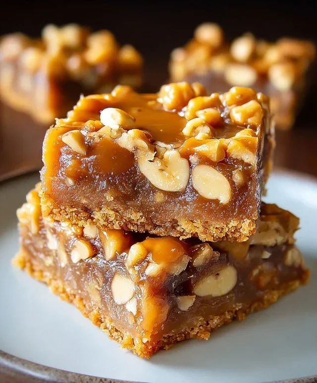 Gooey Butterscotch Nut Bars