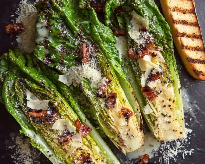 Grilled Romaine Caesar Salad Recipe