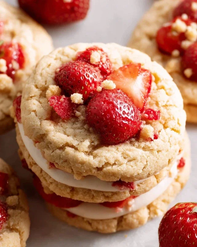 Strawberry Shortcake Cookies