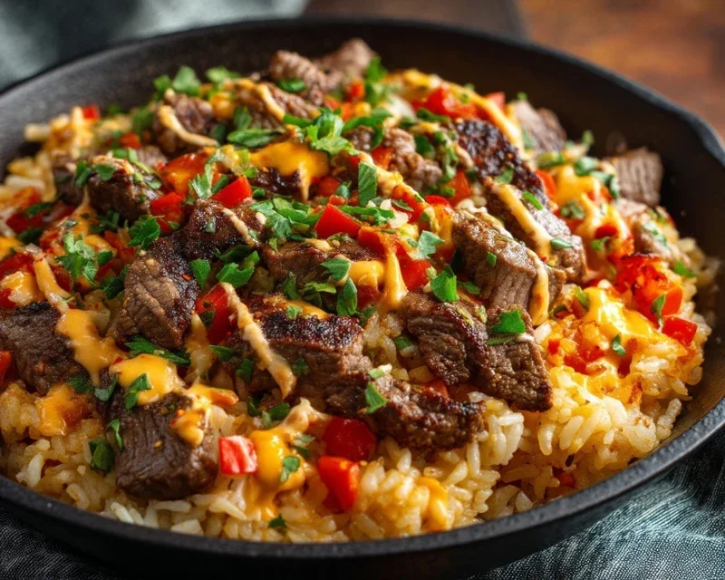 Steak Queso Rice : A Flavorful Recipe