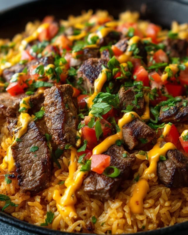 Steak Queso Rice : A Flavorful Recipe