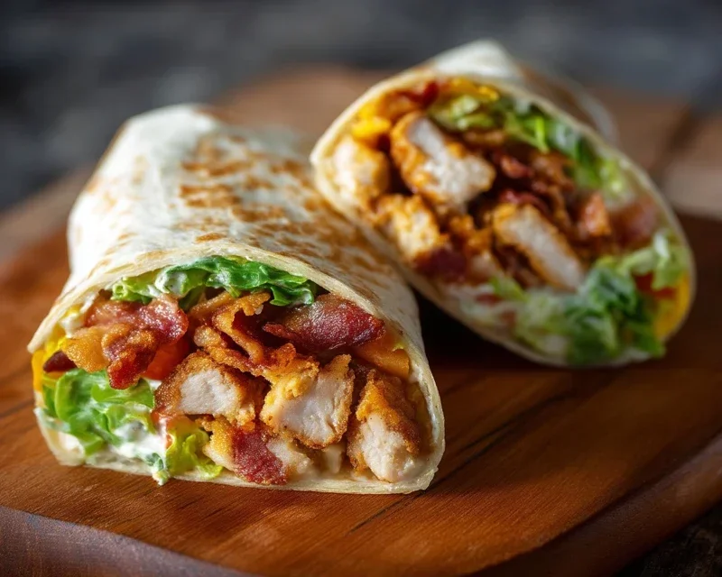 Crispy Chicken Beef Beef Bacon Ranch Wrap