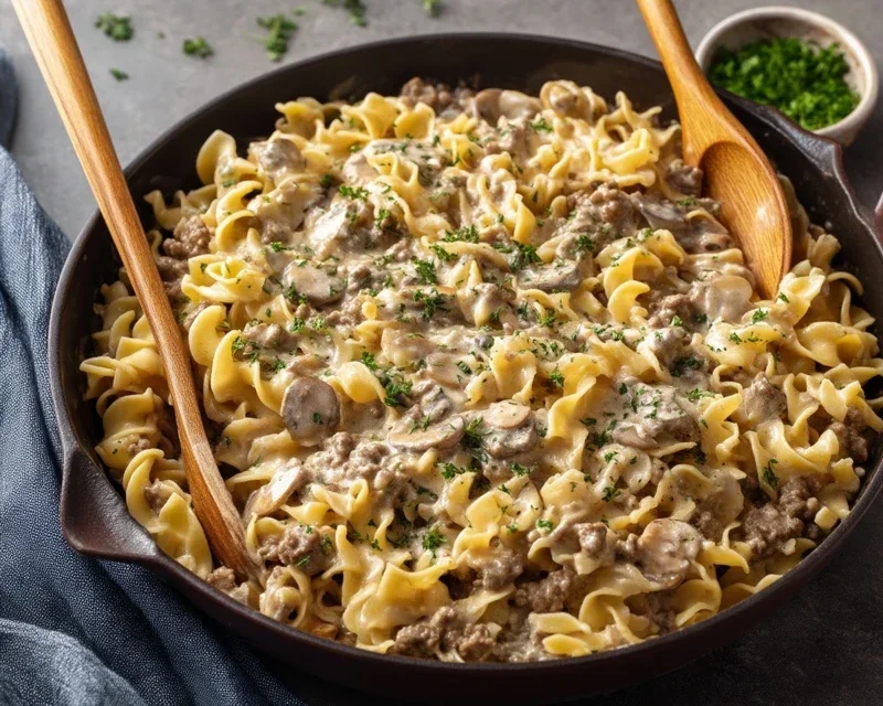 30-Minute Ground Beef Stroganoff
