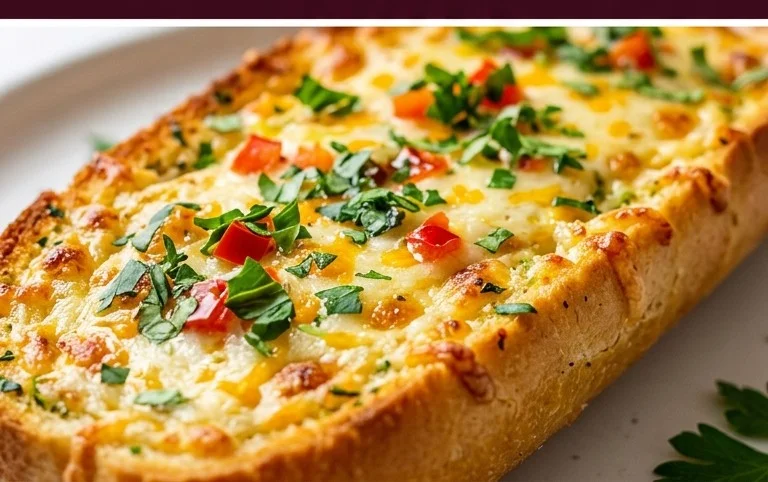 BEST CHEESY GARLIC BREAD RECIPE