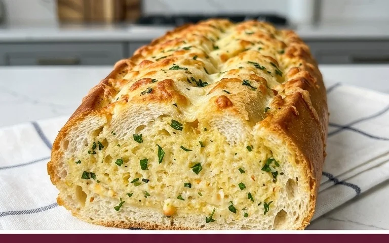BEST CHEESY GARLIC BREAD RECIPE
