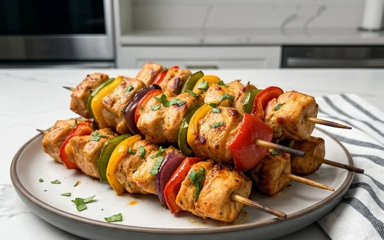 Air Fryer Chicken Skewers (VIDEO)