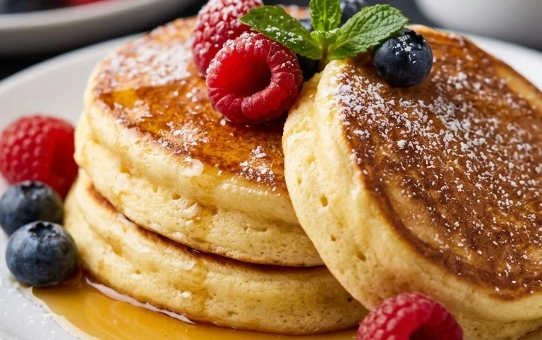 Fluffy Japanese Soufflé Pancakes