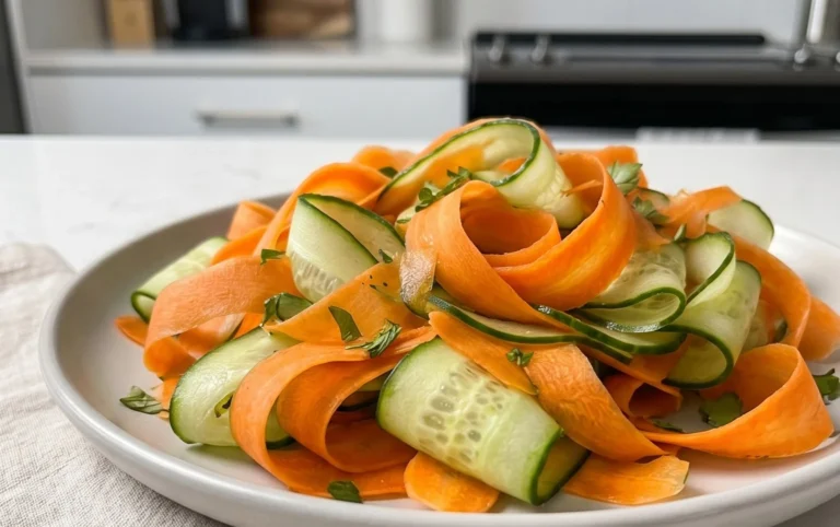Carrot and Cucumber Ribbon Salad