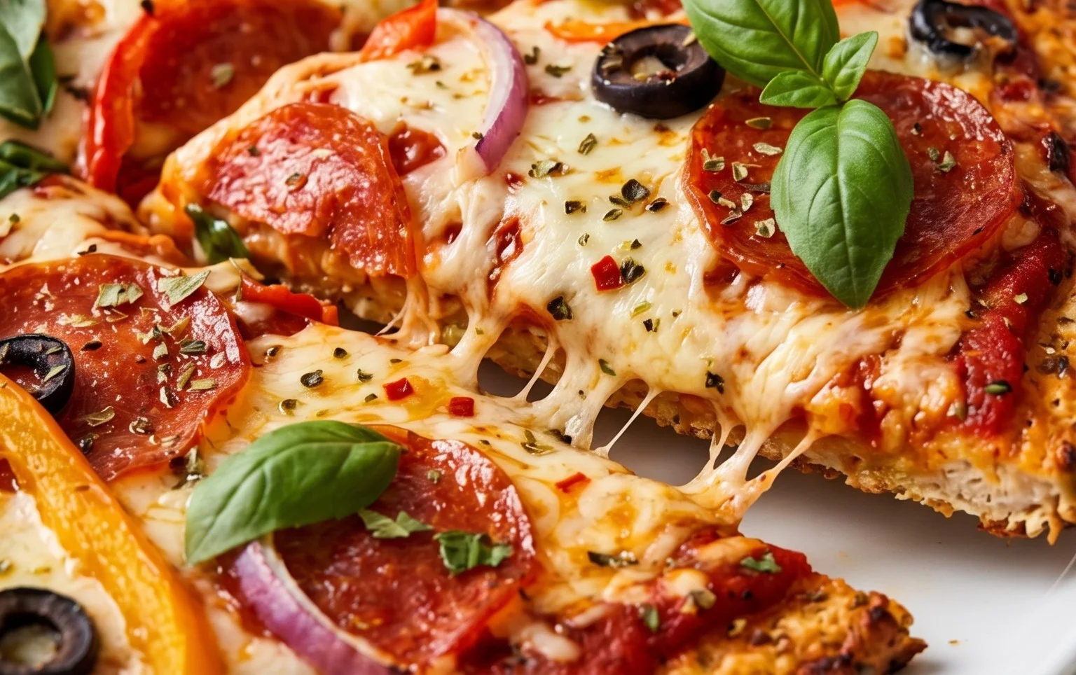 Chicken Crust Pizza (Low Carb + High Protein