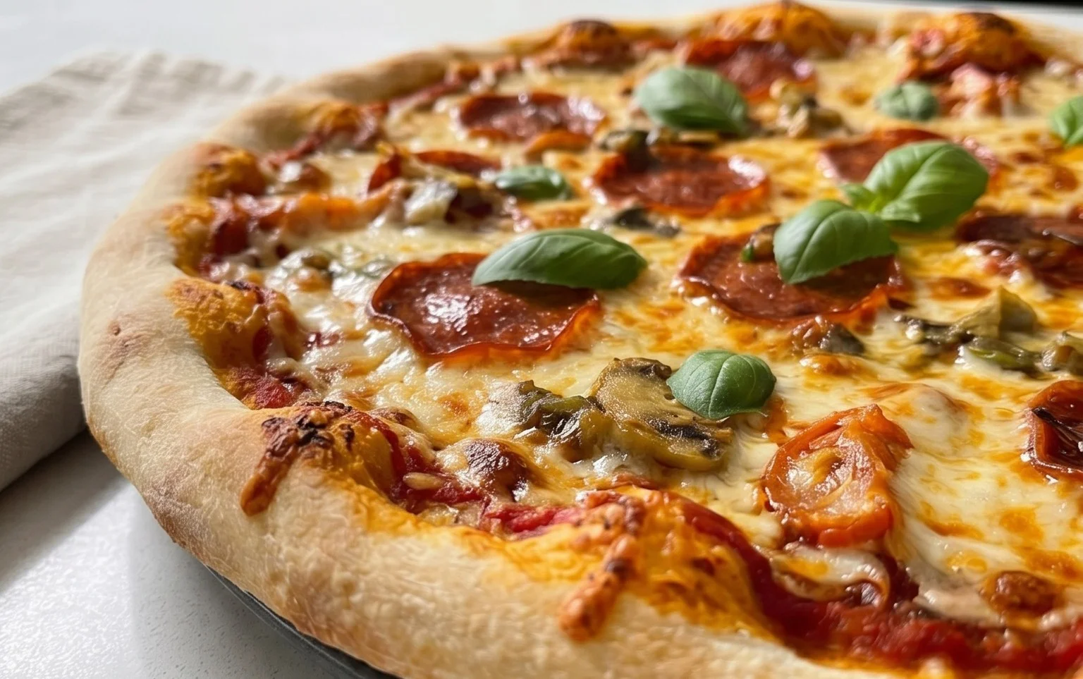 An excellent No Yeast Pizza Dough - quick easy homemade pizza!