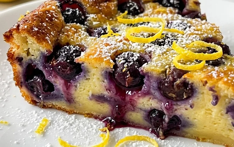 Lemon Blueberry Clafoutis