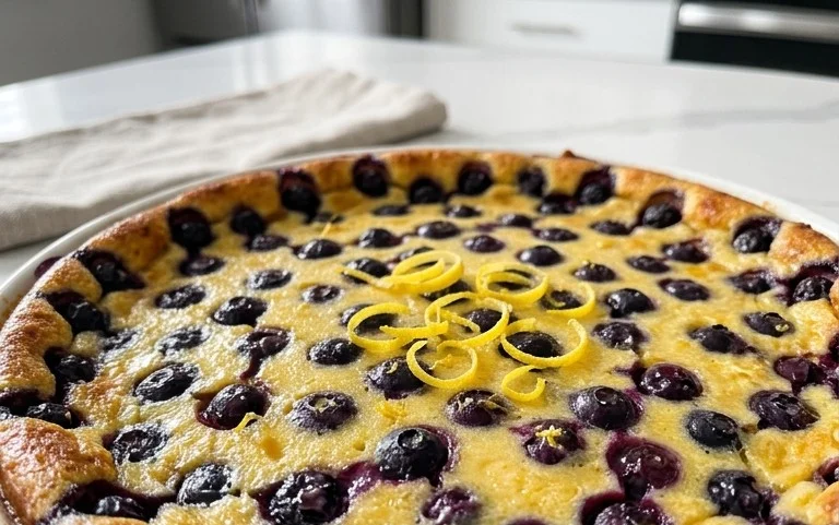 Lemon Blueberry Clafoutis
