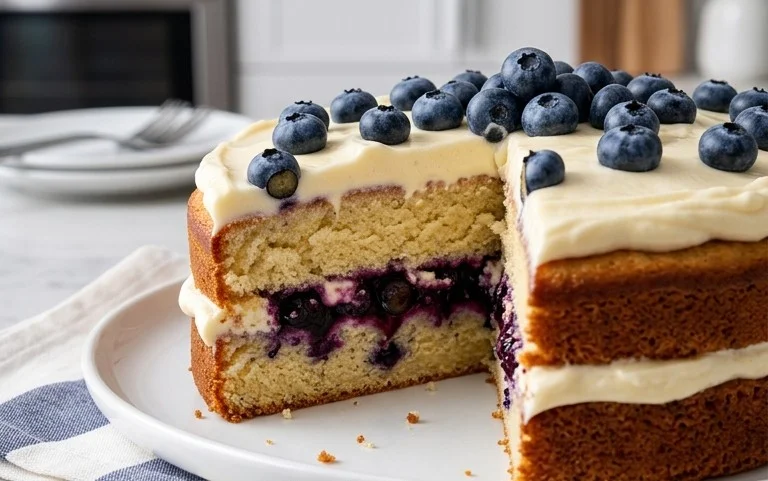 Nova Scotia Blueberry Cream Cake